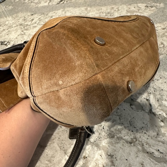 Coach Brown Suede Handbag - Picture 5 of 5